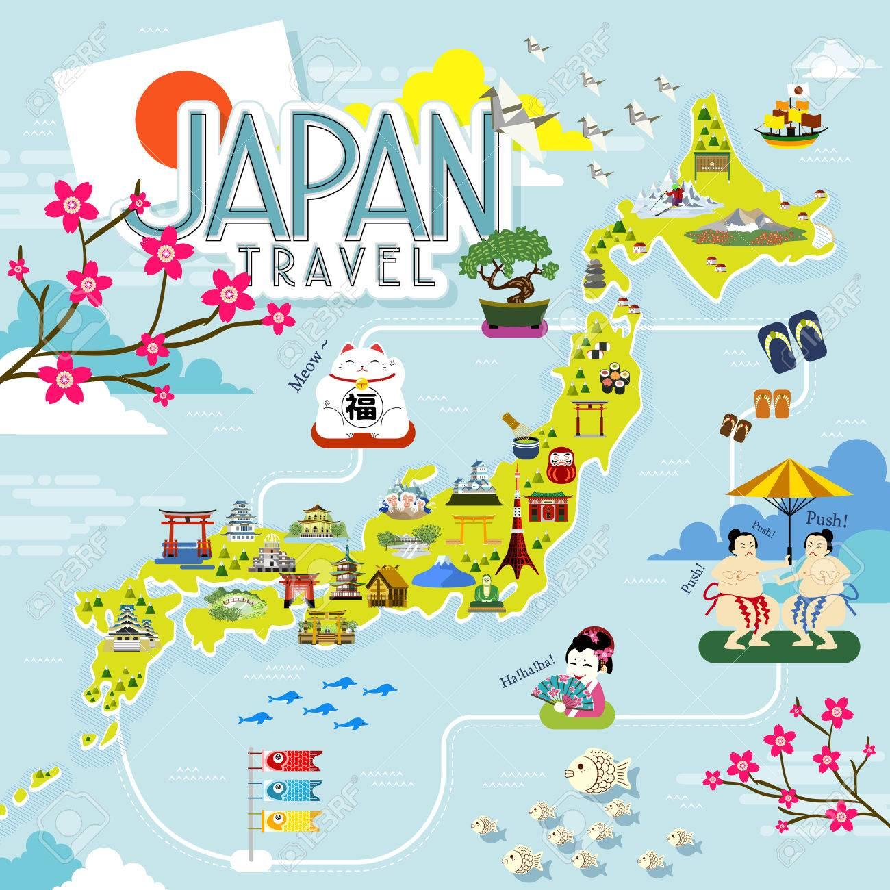 japan tourist destinations map